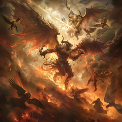 Ethereal Warfare: Heaven and Hell Collide - Generative AI