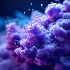 abstract background fractal background                         background with bubbles  clouds blue and pink light 