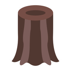 Tree stump Flat icon