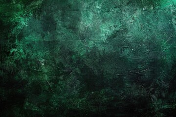 Fototapeta premium Dark Green Background Texture with Black Vignette in Old Vintage Artistic Design