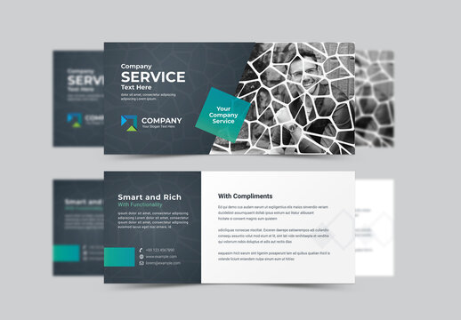 Professional Services Compliment Card With Black