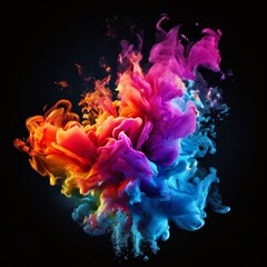 Fototapeta premium smoke on black