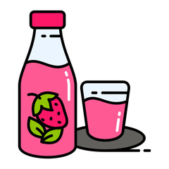Juice Bottle Icon