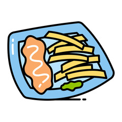 Fish And Chips Icon