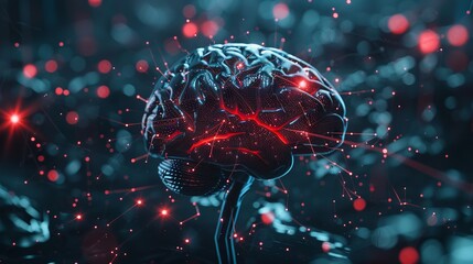 Fototapeta premium Futuristic Brain Interface