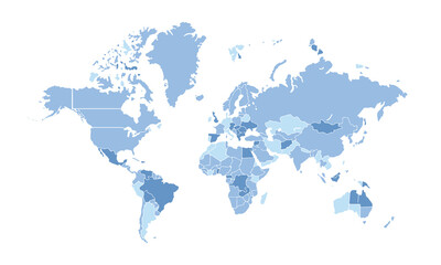 World map isolated for education,Travel worldwide, earth geography website layouts, background,study geography,work in graphics.Suitable for Business Professionals,Designers and Creatives,Marketers.
