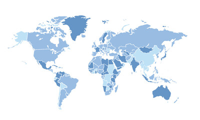 World map isolated for education,Travel worldwide, earth geography website layouts, background,study geography,work in graphics.Suitable for Business Professionals,Designers and Creatives,Marketers.