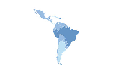 Map of south America for education,Travel worldwide, earth geography website layouts, background,study geography,work in graphics.Suitable for Business Professionals,Designers and Creatives,Marketers.