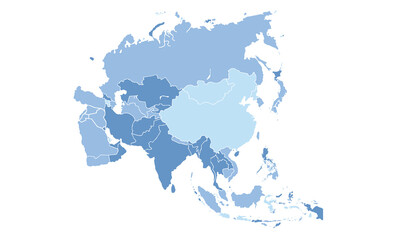 Map of Asia Pacific for education,Travel worldwide, earth geography website layouts, background,study geography,work in graphics.Suitable for Business Professionals,Designers and Creatives,Marketers.