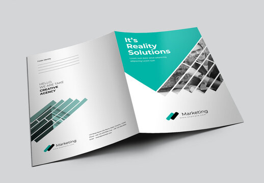 Business Presentation Folder With Paste Triangle