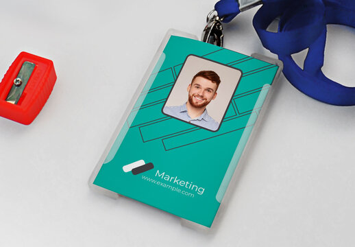 Corporate Identity Card With Paste Accent