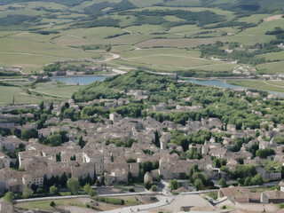 view of a village in region,Ai generated 