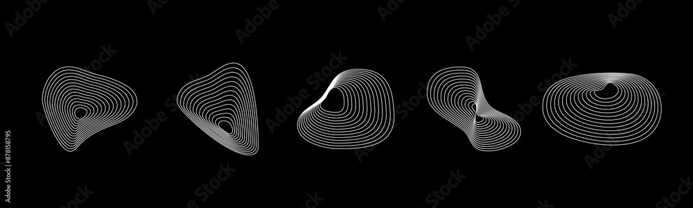Poster arrow circle set isolated. circular rotation loading elements, redo process, rotate arrow and spinni