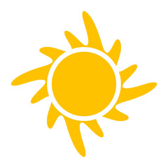 sun icon, sun graphic sign, sun symbol