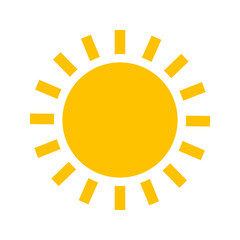 sun icon, sun graphic sign, sun symbol