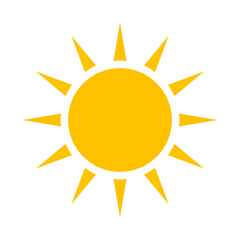 sun icon, sun graphic sign, sun symbol