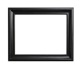 isolated black photo picture frame
