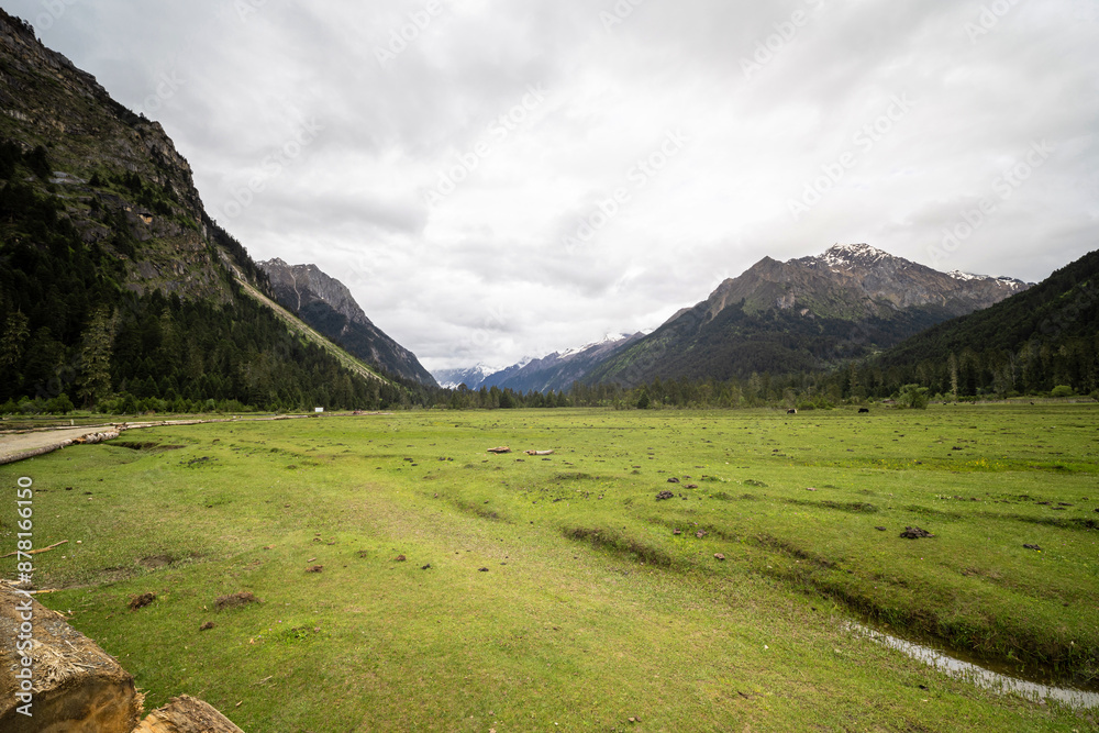 Poster Natural Scenery of Basum Tso in Tibet