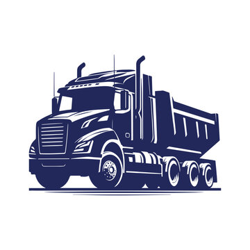 recommend clip art: truck isolated on white