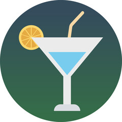 Lemonade vector icon in background style 
