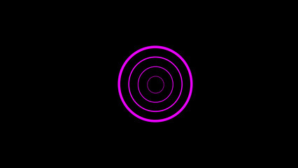 Purple Eenrgy Wave Light Concentric Circles