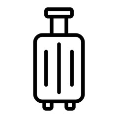 suitcase line icon
