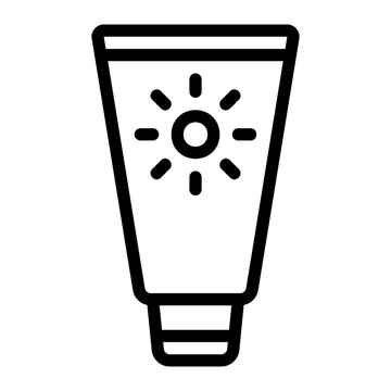 recommend clip art: sunscreen line icon