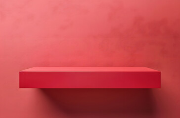 Scandinavian Style Shelves: Empty Tabletop Display for Business and Retail Stores