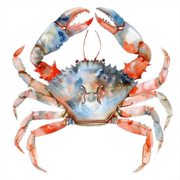 recommend clip art: Crab watercolor illustration isolated on transparent. png file for art work.
                    