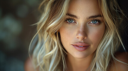 Fototapeta premium Frau Blond Porträt