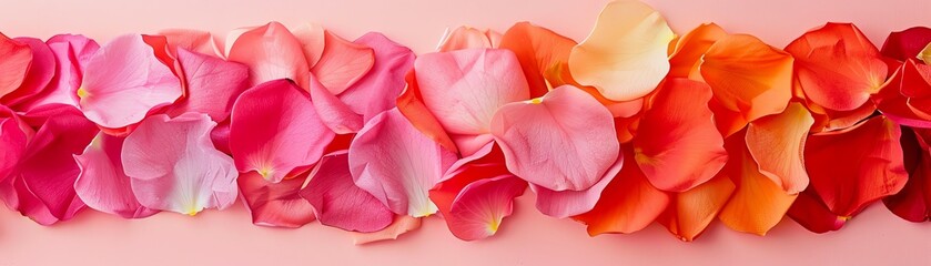Colorful bouquet of springtime petals arranged in a charming display