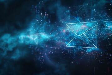 abstract background technology data, traffic, cloud, mail, signal