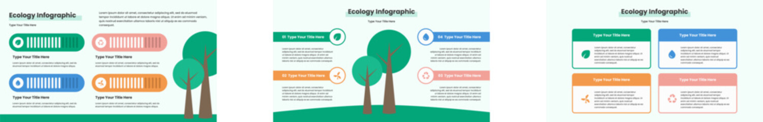 Ecology Infographic Template Design