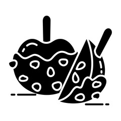 Caramel Apple Icon