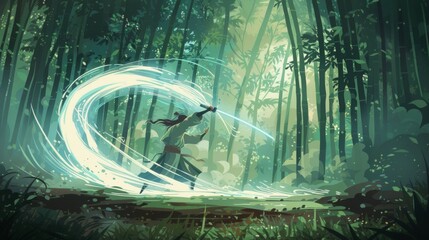 "Samurai Sunrise: A Dive into Traditional Japanese Artistry"