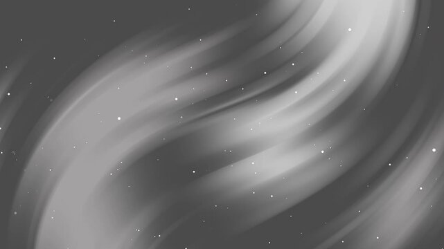 Abstract dark grey gradient background with soft, flowing curves and white dots. Suitable for presentations, graphic design projects, and modern website backgrounds.