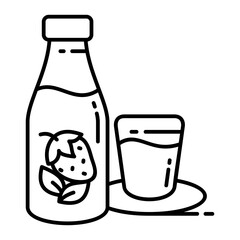 Juice Bottle Icon