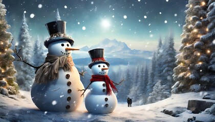 Obraz premium snowman