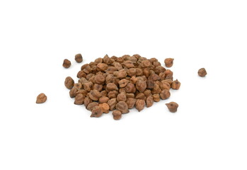 Black Chick Pea or Kala Chana isolated on White Background