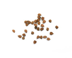 Black Chick Pea or Kala Chana isolated on White Background