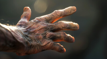 Bridge of Empathy: Reaching Hand Symbolizing Support