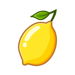 fresh lemon fruit illustration