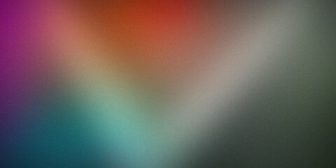 A vibrant abstract gradient featuring a dynamic blend of purple, orange, green, and teal, perfect for eye-catching and modern designs, adding a pop of color and depth