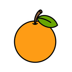 flat orange illustration