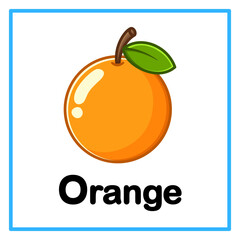 fresh orange alfabet illustration © Rahmatullah