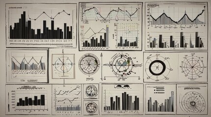 Obraz premium graphs and charts