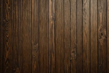 Fototapeta premium Wood texture background, dark brown wooden plank panel wallpaper