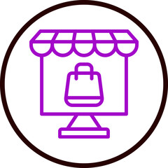  Shop Vector Line Purple Circle balck