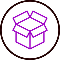  Box Vector Line Purple Circle balck
