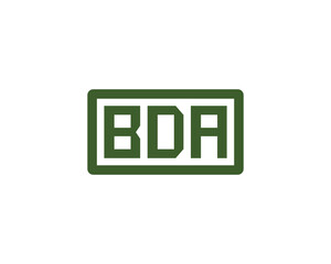 BDA logo design vector template. BDA logo design.